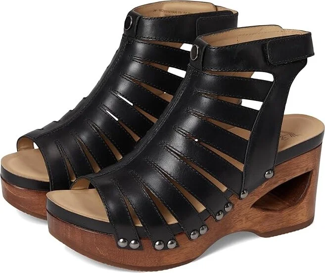 Dansko Adie Women's Sandals Black : EU 36 (US Women's 5.5-6) Regular, Leather