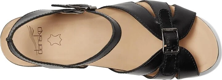 Dansko Alanna Women's Sandals Black : EU 37 (US Women's 6.5-7) Regular, Leather/Rubber - Image 2