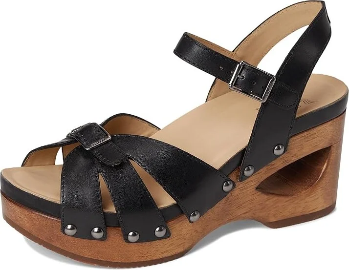 Dansko Alanna Women's Sandals Black : EU 37 (US Women's 6.5-7) Regular, Leather/Rubber - Image 5
