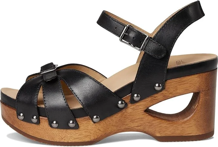 Dansko Alanna Women's Sandals Black : EU 37 (US Women's 6.5-7) Regular, Leather/Rubber - Image 6