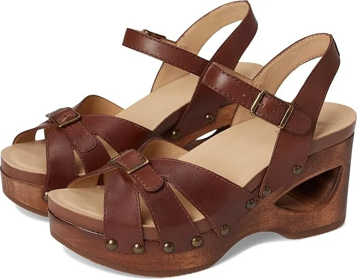 Dansko Alanna Women's Sandals Tan : EU 40 (US Women's 9.5-10) Regular, Leather/Rubber