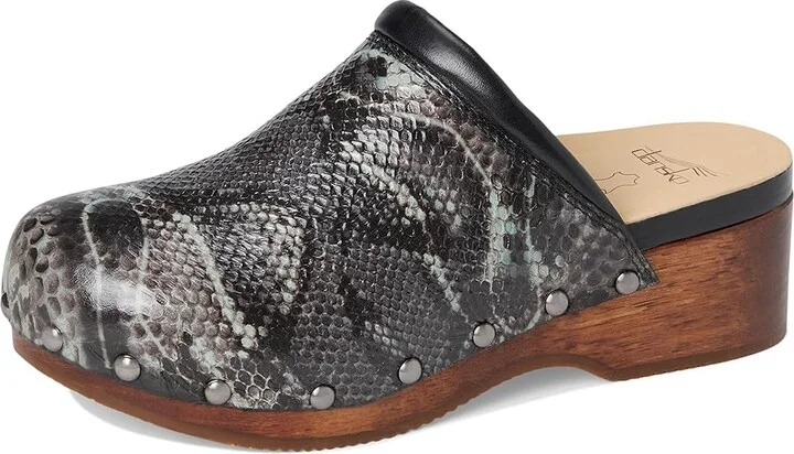 Dansko Andie Women's Shoes Grey Snake : EU 38 (US Women's 7.5-8) Regular, Leather - Image 5