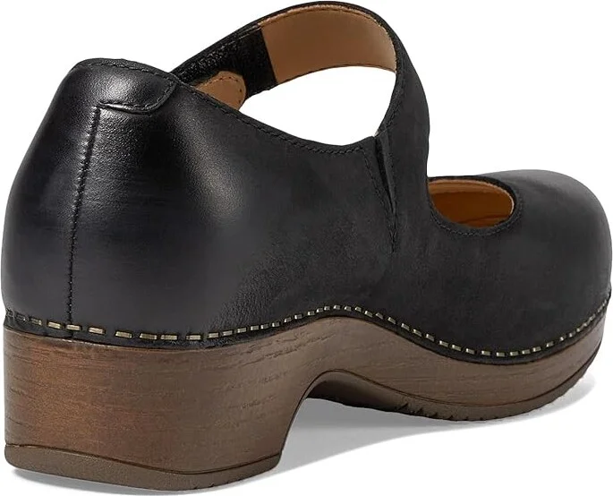 Dansko Beatrice Women's Shoes Black Burnished Nubuck : EU 36 (US Women's 5.5-6) Regular, Leather - Image 5
