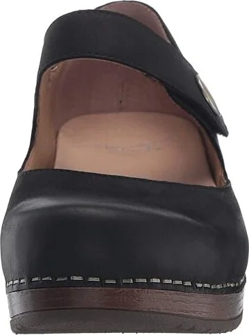 Dansko Beatrice Women's Shoes Black Burnished Nubuck : EU 36 (US Women's 5.5-6) Regular, Leather - Image 6