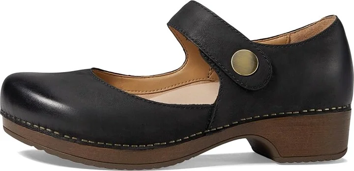 Dansko Beatrice Women's Shoes Black Burnished Nubuck : EU 36 (US Women's 5.5-6) Regular, Leather - Image 7