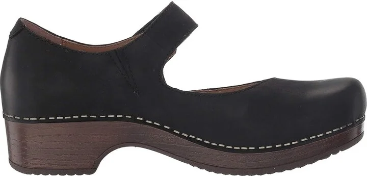 Dansko Beatrice Women's Shoes Black Burnished Nubuck : EU 36 (US Women's 5.5-6) Regular, Leather - Image 8