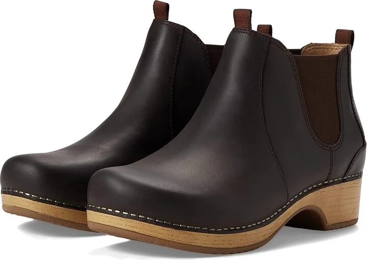 Dansko Becka Women's Shoes Brown Oiled Pull Up : EU 42 (US Women's 11.5-12) Regular, Leather