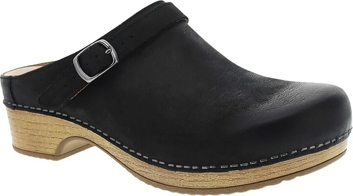 Dansko Berry Clog Women's Shoes Black Burnished Nubuck : EU 36 (US Women's 5.5-6) Regular - Image 2