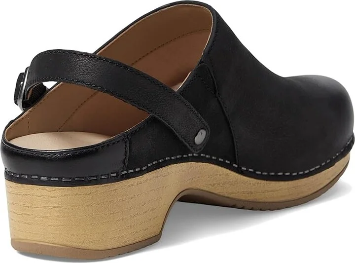 Dansko Berry Clog Women's Shoes Black Burnished Nubuck : EU 36 (US Women's 5.5-6) Regular - Image 5