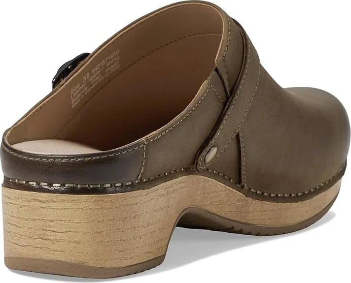 Dansko Berry Clog Women's Shoes Mushroom Burnished Nubuck : EU 37 (US Women's 6.5-7) Regular - Image 5