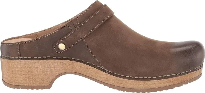 Dansko Berry Clog Women's Shoes Mushroom Burnished Nubuck : EU 37 (US Women's 6.5-7) Regular - Image 8