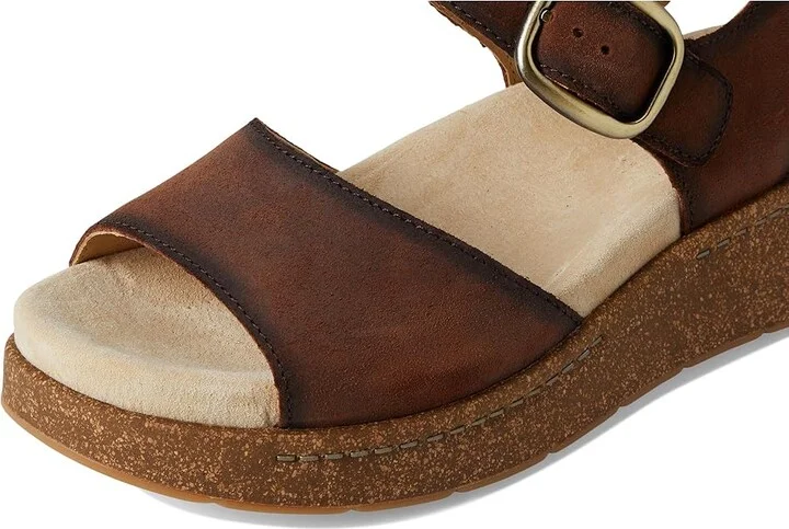 Dansko Bianca Women's Sandals Brown Burnished : EU 41 (US Women's 10.5-11) Regular, Leather - Image 7