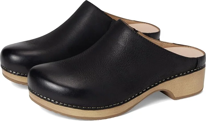 Dansko Brenda Women's Shoes Black Burnished : EU 39 (US Women's 8.5-9) Regular, Leather