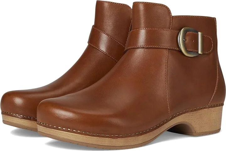 Dansko Brennan Women's Flat Shoes Tan Calf : EU 38 (US Women's 7.5-8) Regular, Leather