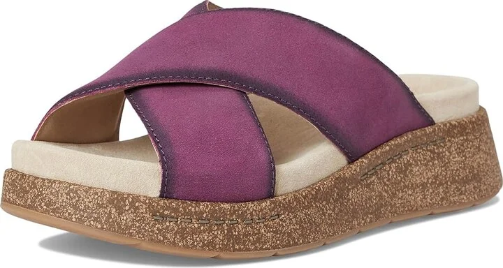 Dansko Bridget Women's Slip-on Dress Shoes Plum : EU 36 (US Women's 5.5-6) Regular, Leather - Image 5