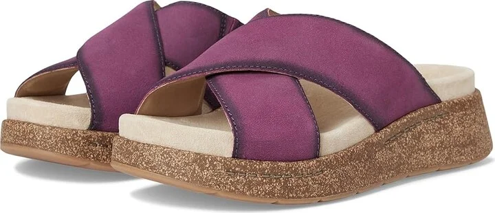 Dansko Bridget Women's Slip-on Dress Shoes Plum : EU 36 (US Women's 5.5-6) Regular, Leather