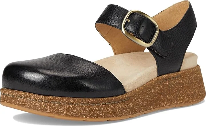 Dansko Brynlee Women's Flat Shoes Black : EU 37 (US Women's 6.5-7) Regular, Leather - Image 5