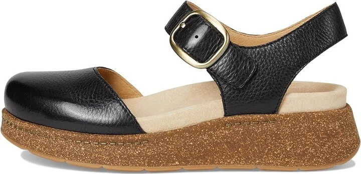 Dansko Brynlee Women's Flat Shoes Black : EU 37 (US Women's 6.5-7) Regular, Leather - Image 6