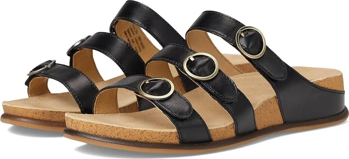 Dansko Campbell Women's Sandals Black : EU 42 (US Women's 11.5-12) Regular, Leather