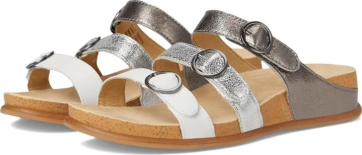 Dansko Campbell Women's Sandals Pewter : EU 41 (US Women's 10.5-11) Regular, Leather