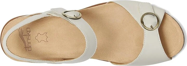 Dansko Candace Women's Sandals Ivory : EU 36 (US Women's 5.5-6) Regular, Leather - Image 2