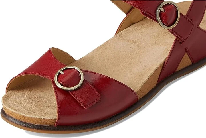 Dansko Candace Women's Sandals Red : EU 37 (US Women's 6.5-7) Regular, Leather - Image 7