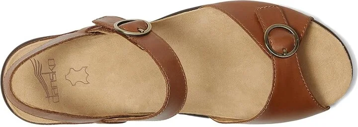 Dansko Candace Women's Sandals Tan : EU 39 (US Women's 8.5-9) Regular, Leather - Image 2