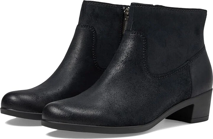 Dansko Carmella Women's Flat Shoes Black Burnished Suede : EU 42 (US Men's 8.5-9 - Women's 11.5-12) Regular, Leather