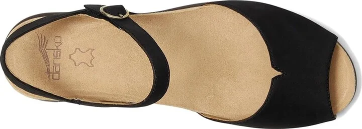 Dansko Cass Women's Sandals Black : EU 41 (US Women's 10.5-11) Regular, Leather - Image 2