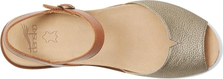 Dansko Cass Women's Sandals Platino : EU 39 (US Women's 8.5-9) Regular, Leather - Image 2