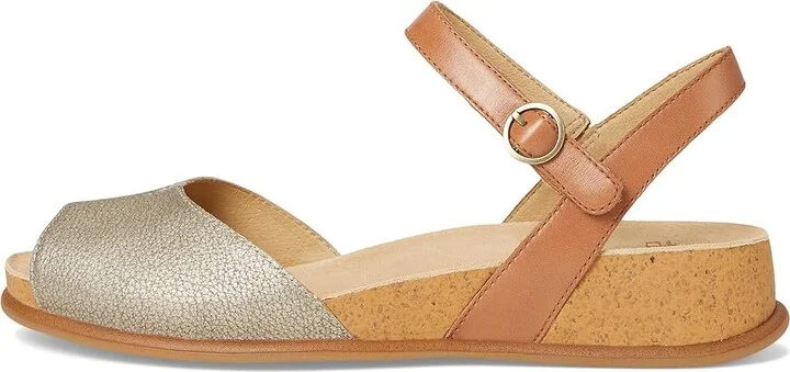 Dansko Cass Women's Sandals Platino : EU 39 (US Women's 8.5-9) Regular, Leather - Image 6