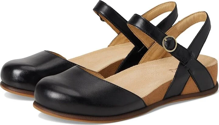 Dansko Christine Women's Shoes Black Burnished Nappa : EU 38 (US Women's 7.5-8) Regular, Leather