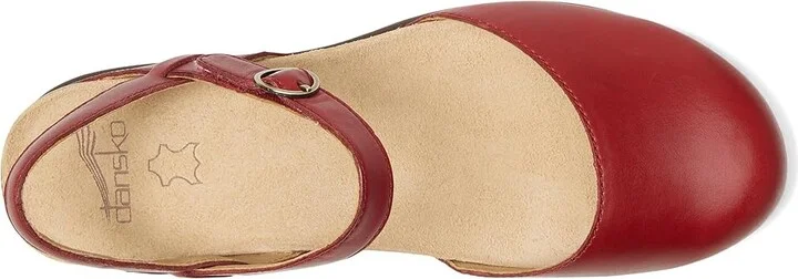 Dansko Christine Women's Shoes Red Burnished Nappa : EU 42 (US Women's 11.5-12) Regular, Leather - Image 2