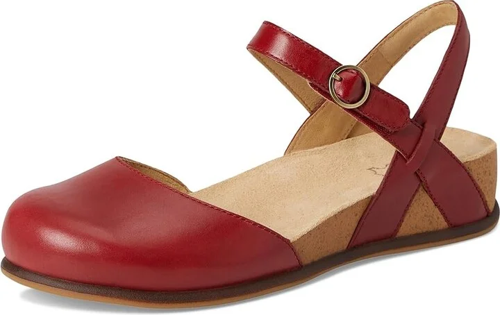 Dansko Christine Women's Shoes Red Burnished Nappa : EU 42 (US Women's 11.5-12) Regular, Leather - Image 5