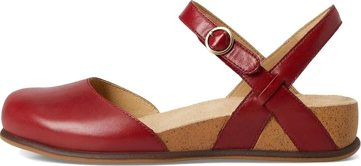 Dansko Christine Women's Shoes Red Burnished Nappa : EU 42 (US Women's 11.5-12) Regular, Leather - Image 6