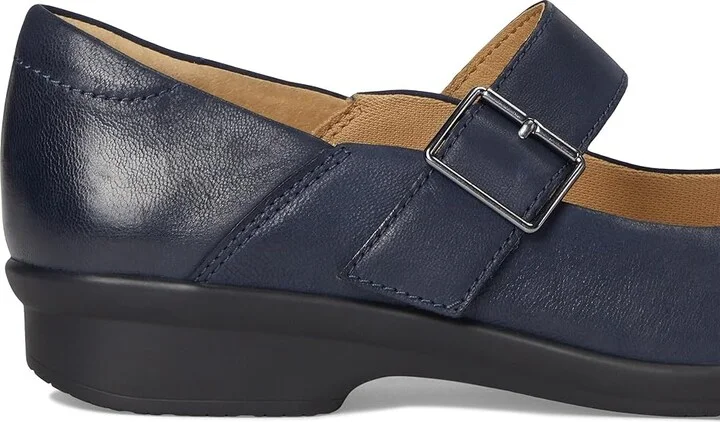 Dansko Collette Women's Shoes Navy Burnished Nubuck : EU 37 (US Women's 6.5-7) Wide, Leather - Image 7