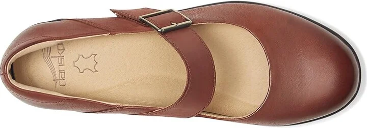 Dansko Collette Women's Shoes Russet Burnished Nubuck : EU 37 (US Women's 6.5-7) Regular, Leather - Image 2