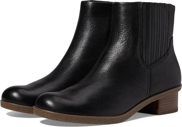 Dansko Daisie Women's Shoes Black Waterproof Tumbled : EU 40 (US Women's 9.5-10) Regular, Leather