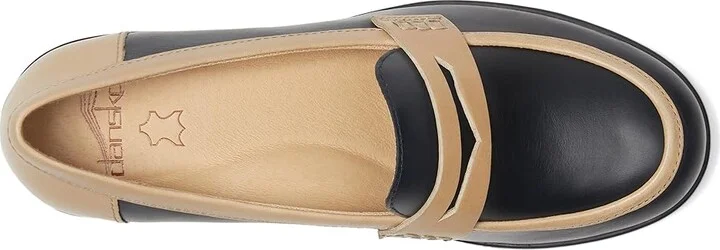 Dansko Danica Women's Flat Shoes Black/Dune Waterproof Burnished : EU 37 (US Women's 6.5-7) Regular, Leather - Image 2