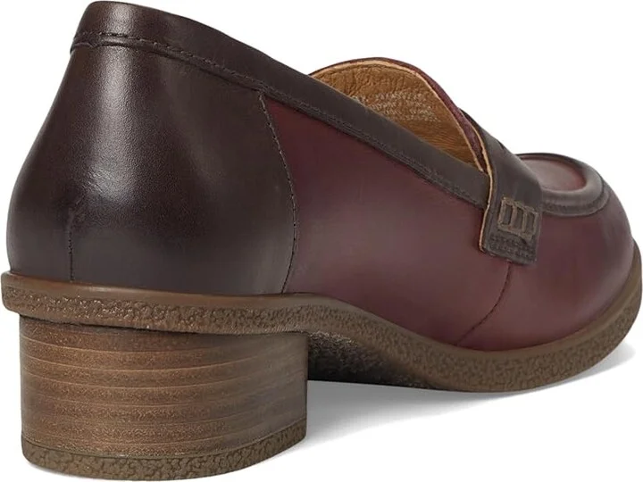 Dansko Danica Women's Flat Shoes Plum/Chocolate Waterproof Burnished : EU 42 (US Women's 11.5-12) Regular, Leather - Image 4