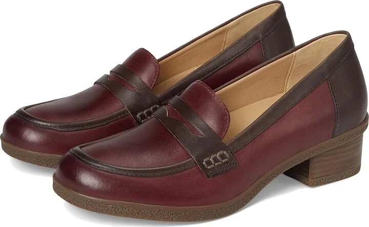 Dansko Danica Women's Flat Shoes Plum/Chocolate Waterproof Burnished : EU 42 (US Women's 11.5-12) Regular, Leather