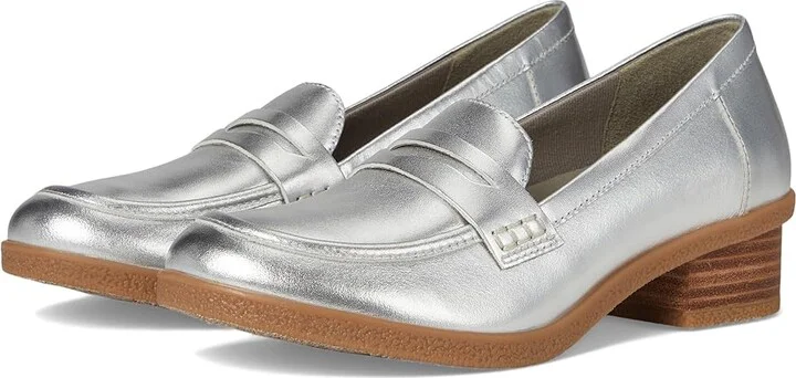 Dansko Danica Women's Flat Shoes Silver : EU 38 (US Women's 7.5-8) Regular, Leather/Rubber