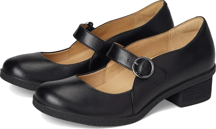 Dansko Deirdra Women's Shoes Black Waterproof Burnished : EU 42 (US Women's 11.5-12) Regular, Leather