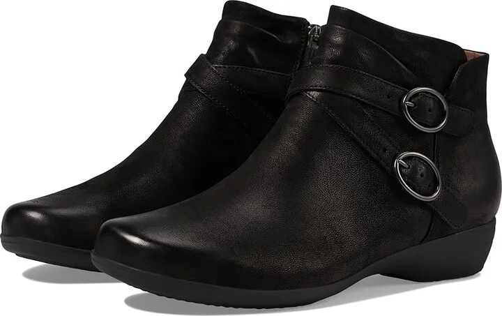 Dansko Faithe Women's Shoes Black Burnished Nubuck : EU 36 (US Women's 5.5-6) Regular, Leather