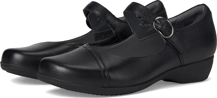 Dansko Fawna Women's Shoes Black : EU 39 (US Women's 8.5-9) Wide, Leather