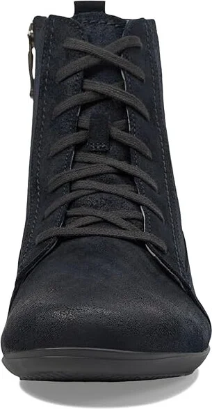 Dansko Fergie Women's Flat Shoes Black Burnished Suede : EU 38 (US Women's 7.5-8) Regular, Leather - Image 2