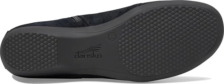 Dansko Fergie Women's Flat Shoes Black Burnished Suede : EU 38 (US Women's 7.5-8) Regular, Leather - Image 3