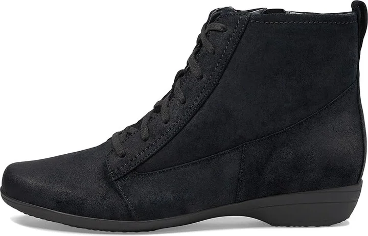 Dansko Fergie Women's Flat Shoes Black Burnished Suede : EU 38 (US Women's 7.5-8) Regular, Leather - Image 5