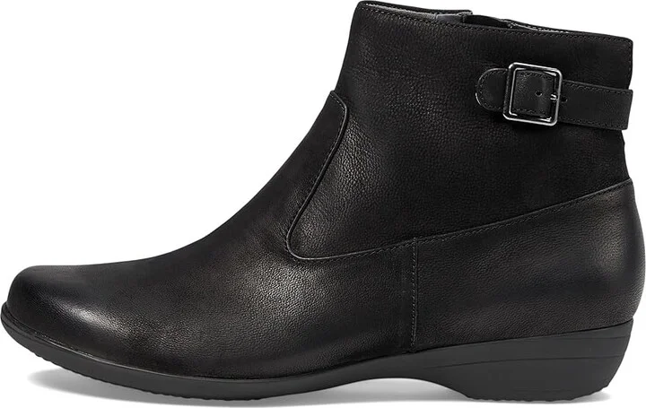 Dansko Finnley Flat Shoes Black Burnished Nubuck : EU 40 (US Men's 6.5-7 - Women's 9.5-10) Regular, Leather - Image 5
