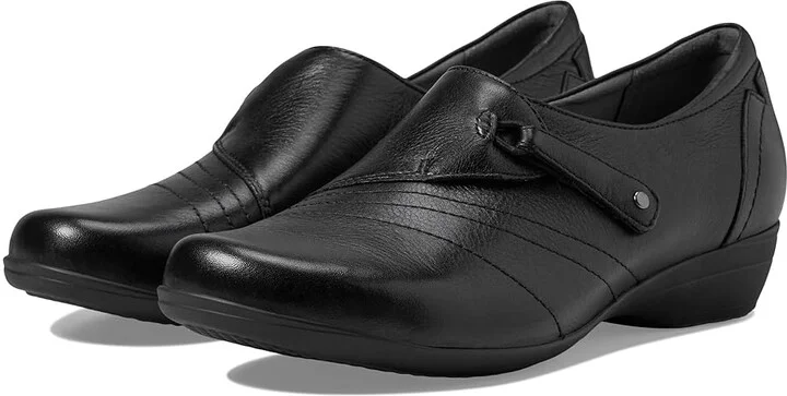 Dansko Franny Women's Shoes Black Milled Nappa : EU 36 (US Women's 5.5-6) Regular